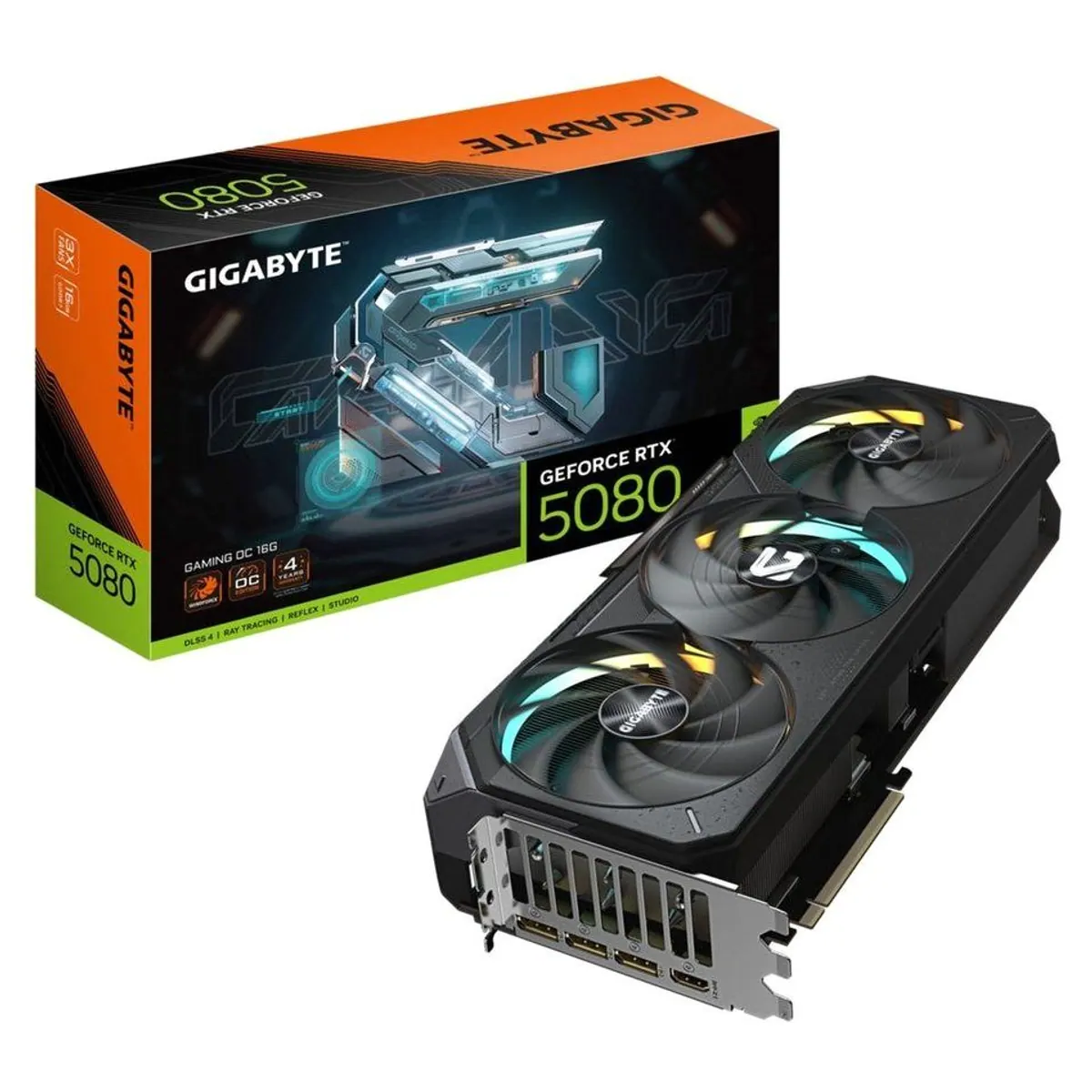 Gigabyte GeForce RTX 5080 GAMING OC 16G, hohe Leistung, 16GB GDDR7, 256 Bit