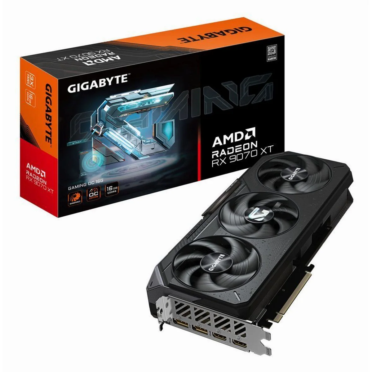 Gigabyte Radeon RX 9070 XT GAMING OC 16G, beeindruckende Grafikleistung, 16 GB GDDR6