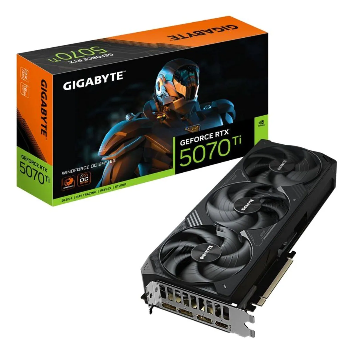 Gigabyte GeForce RTX 5070 Ti WINDFORCE OC SFF 16G, hohe Leistung, effiziente Kühlung, kompakte Bauweise