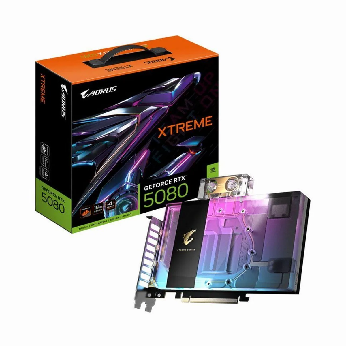 Gigabyte AORUS GeForce RTX 5080 XTREME WATERFORCE WB 16G, 16GB GDDR6X, Flüssigkeitskühlung, hohe Leistung