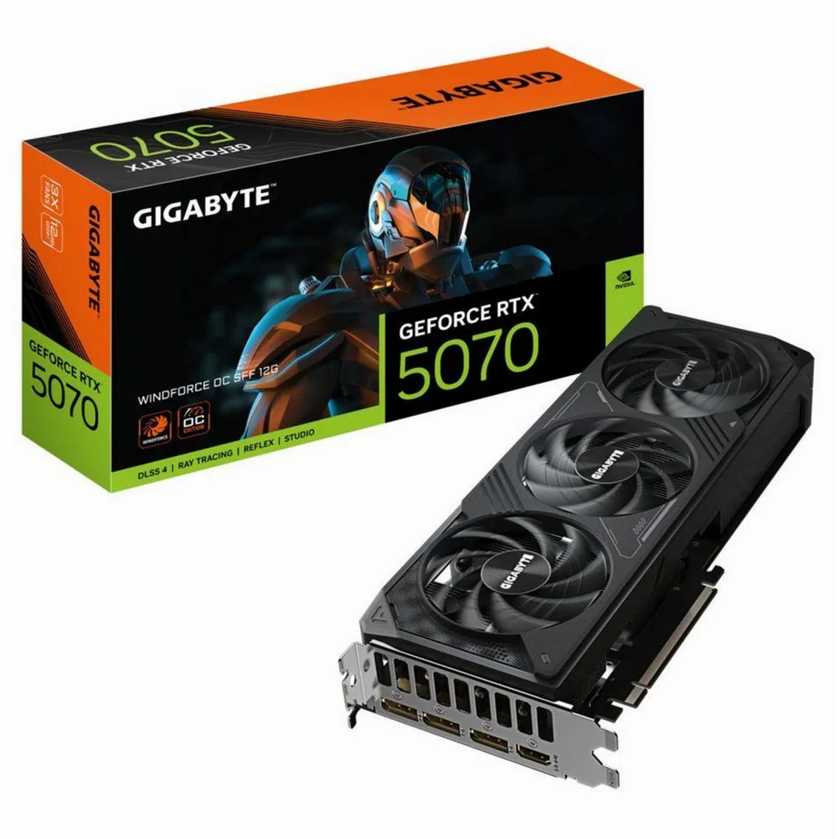 Gigabyte GeForce RTX 5070 WINDFORCE OC SFF, 12GB GDDR7, kompakte Bauweise