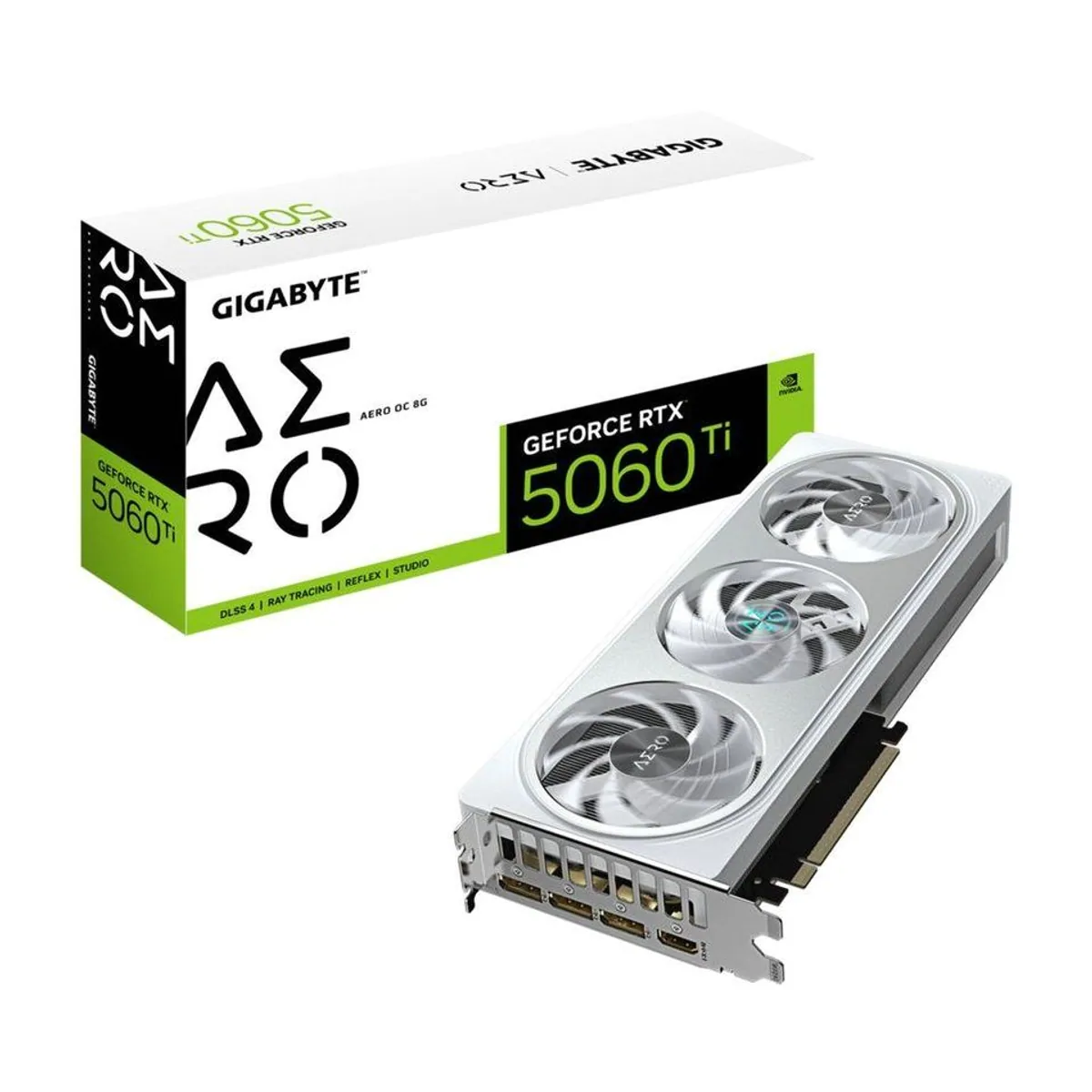 Gigabyte GeForce RTX 5060 Ti AERO OC 8G Grafikkarte, 8 GB GDDR7, 128 Bit, PCI-Express