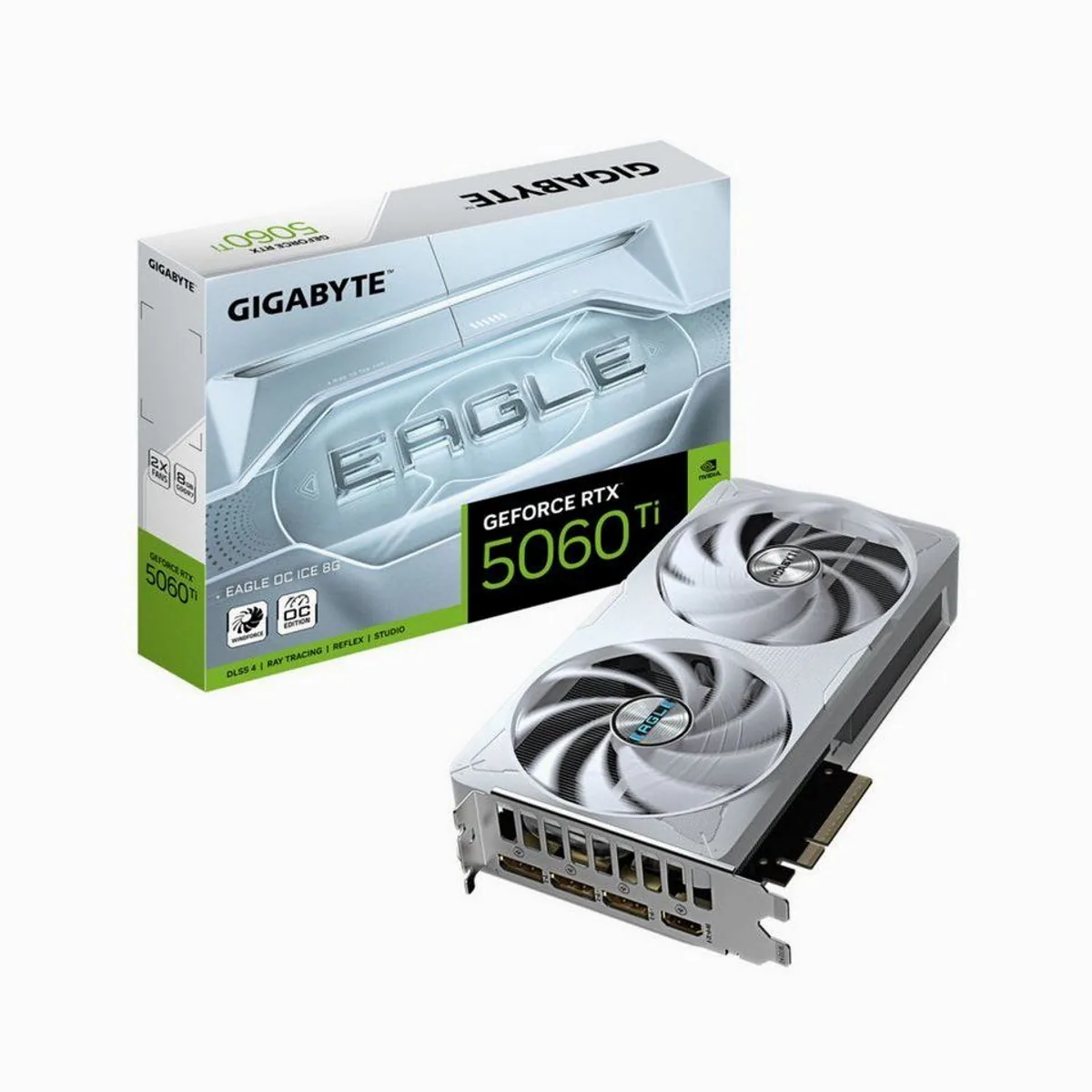 Gigabyte GeForce RTX 5060 Ti EAGLE OC ICE 8G, 8 GB GDDR7, hohe Leistung und Kühlsystem