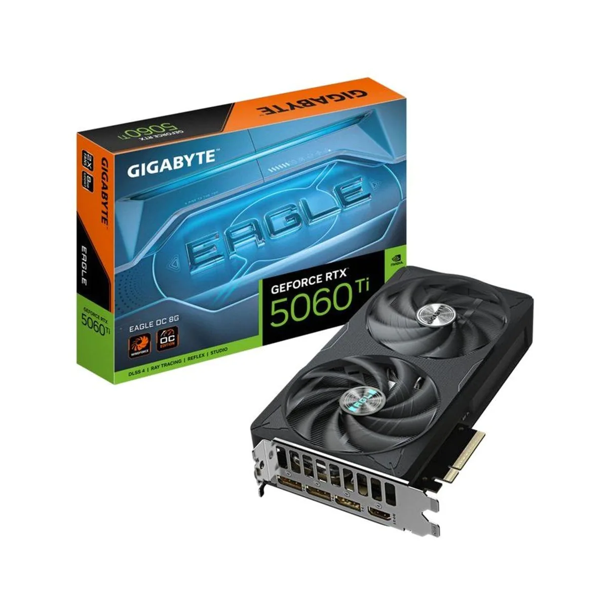 Gigabyte GeForce RTX 5060 Ti EAGLE OC 8G Grafikkarte, 8 GB GDDR7, PCI 128 Bit Leistung