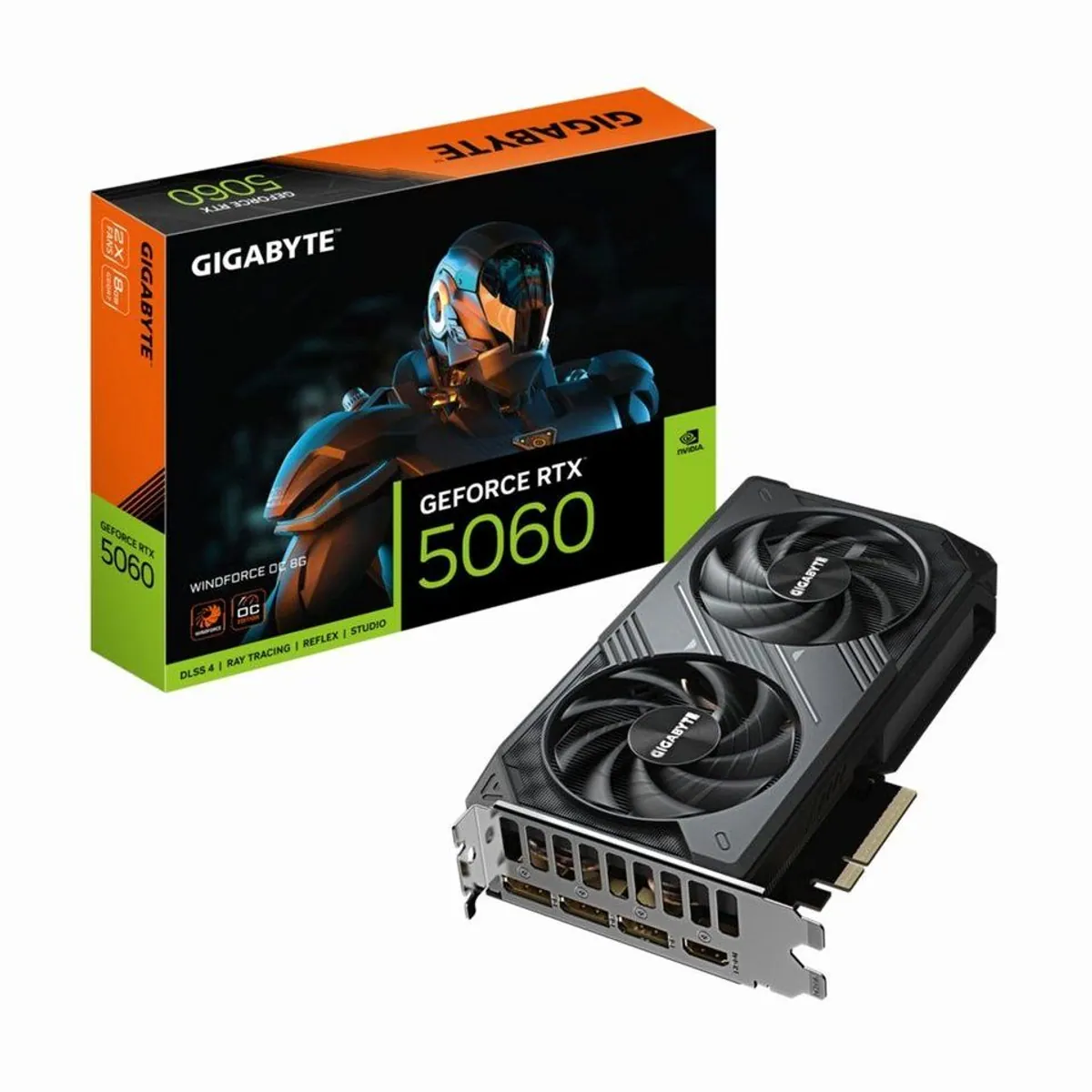 Gigabyte GeForce RTX 5060 WINDFORCE OC 8G, hohe Leistung, fortschrittliche Kühlung, beeindruckende Grafik