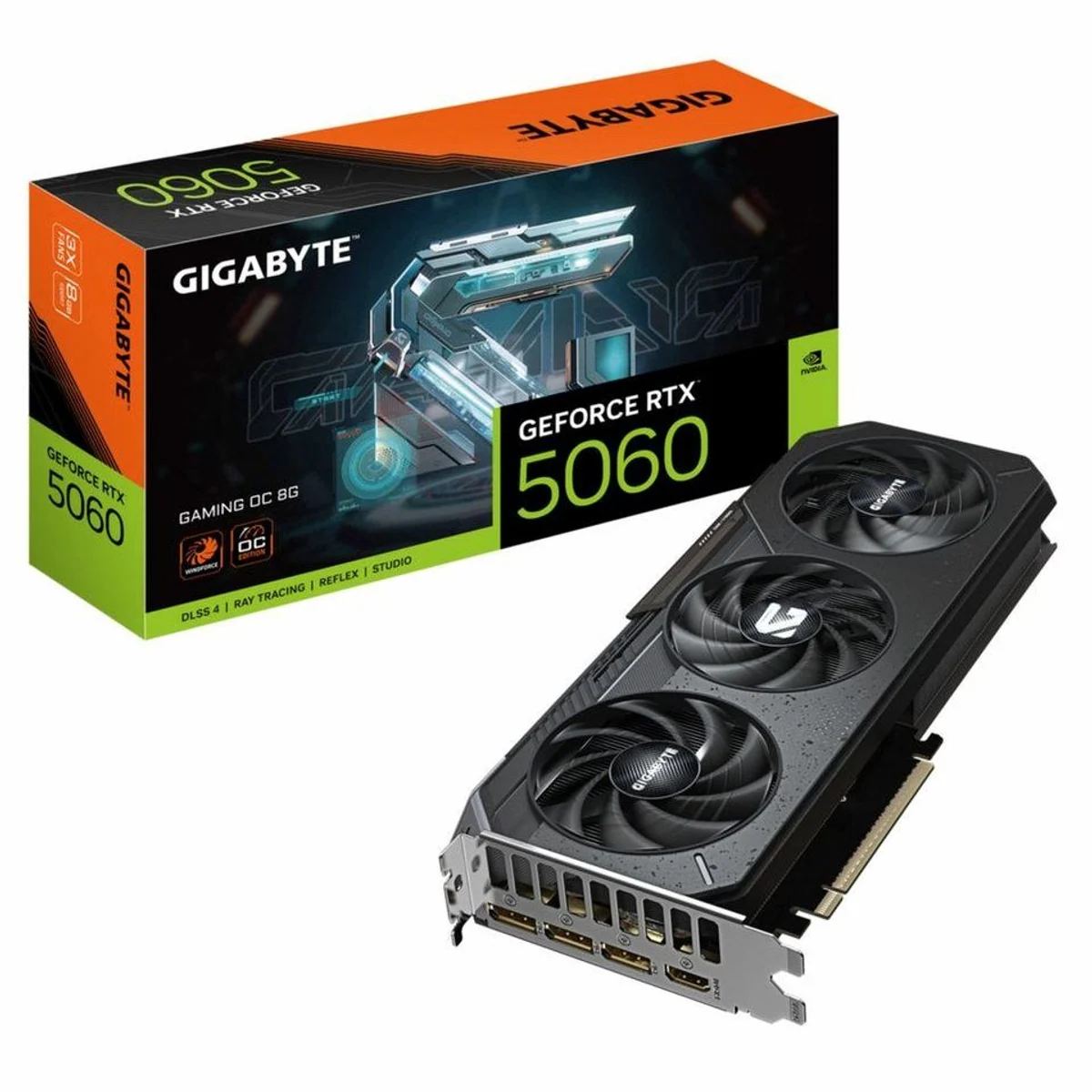 Gigabyte GeForce RTX 5060 GAMING OC 8G, 8GB GDDR7, hohe Leistung und Effizienz