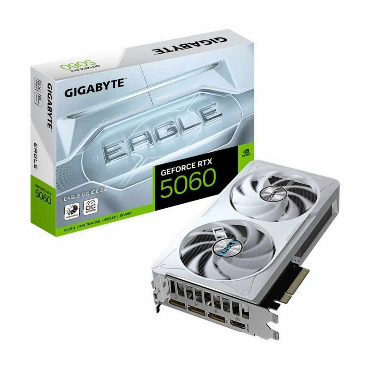 Gigabyte GeForce RTX 5060 EAGLE OC ICE, 8GB GDDR7, 128bit PCI-Grafikkarte