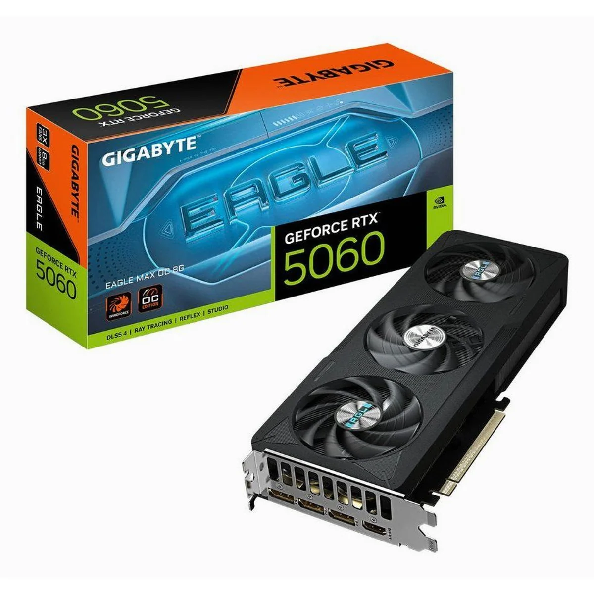 Gigabyte GeForce RTX 5060 Grafikkarte, 8 GB GDDR7, 3840 CUDA-Kerne, PCIe 5.0