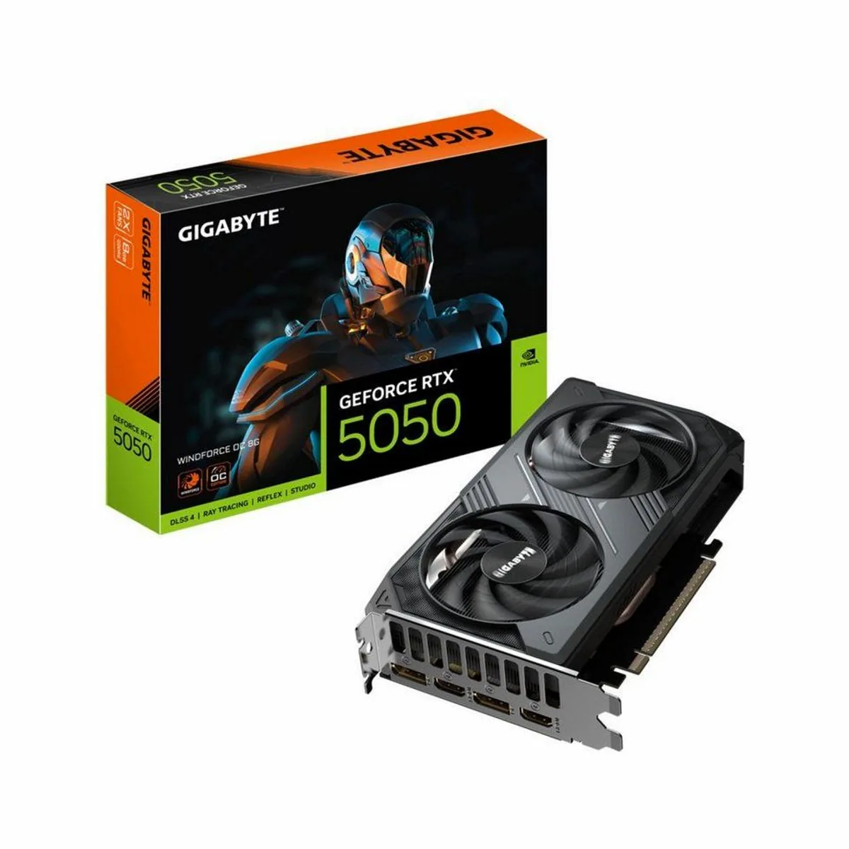 Gigabyte GeForce RTX 5050 WINDFORCE OC 8G Grafikkarte, 8GB GDDR6, 128bit, PCIe