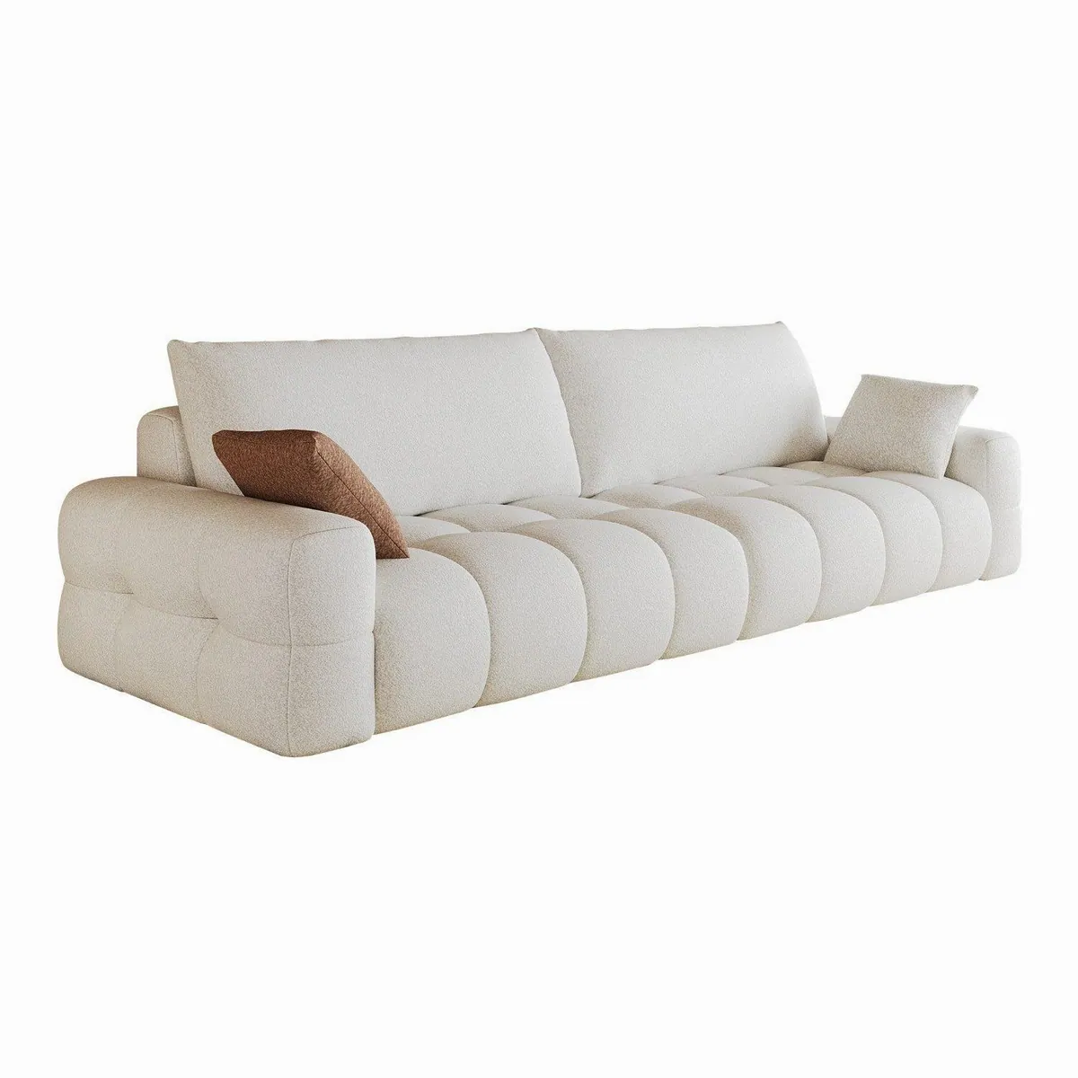 GLP Big Sofa Cloud, großzügiges 4-Sitzer Sofa, weicher Stoffbezug, bequeme Vollschaumpolsterung 4