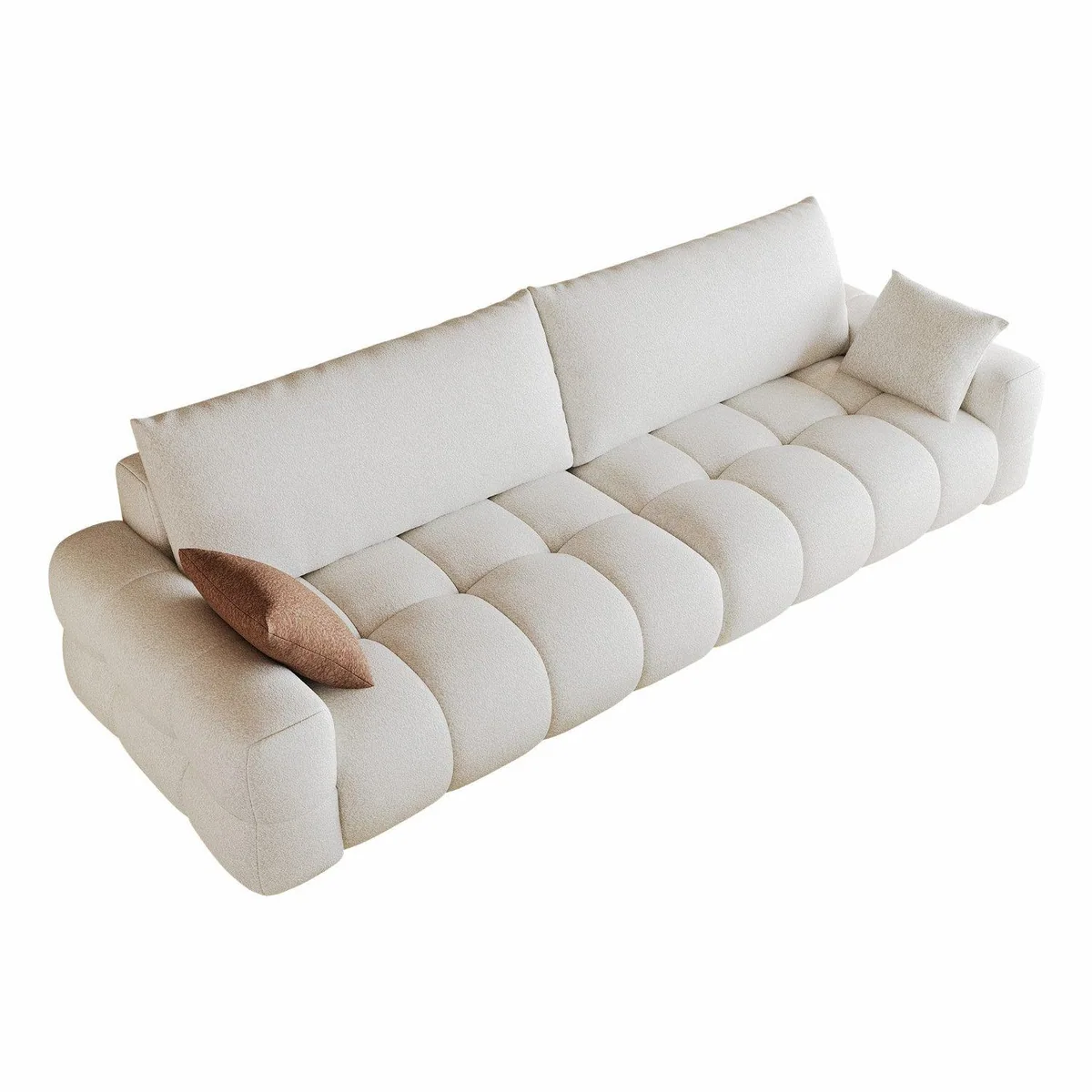 GLP Big Sofa Cloud, großzügiges 4-Sitzer Sofa, weicher Stoffbezug, bequeme Vollschaumpolsterung 5
