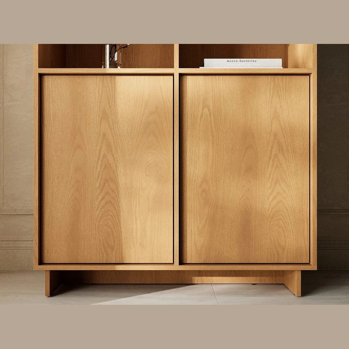 GrainGold Standregal Azumi, modernes Design, Push-to-Open, 98 cm Breite 5
