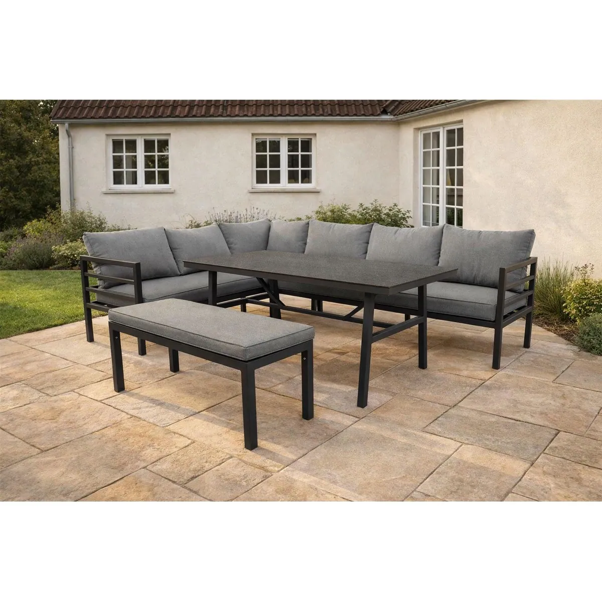 Green Spirit San Menaio Lounge-Set, 4-tlg., wetterfest für 8 Personen