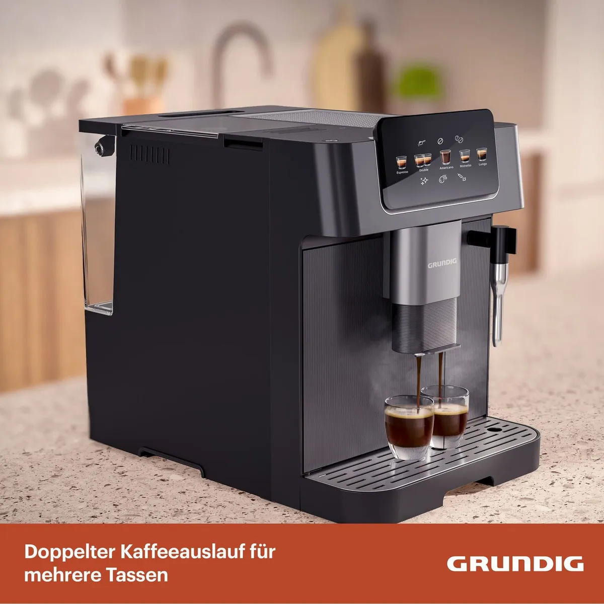Grundig KVA 6230 Kaffeevollautomat, 1350W Leistung, 19 Bar Druck 5