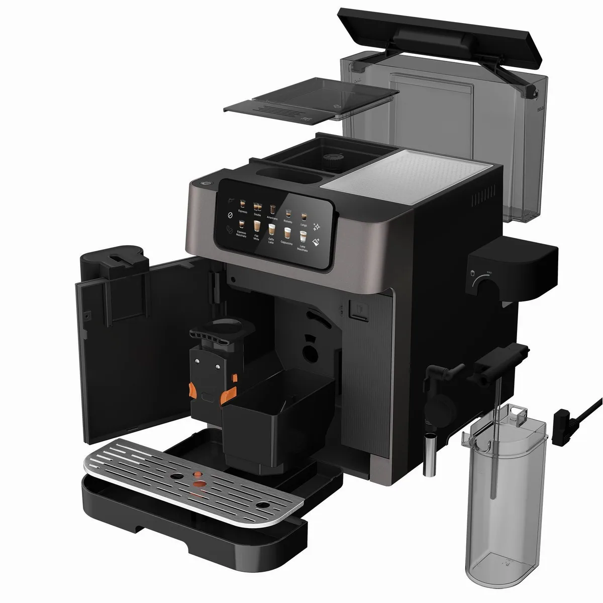Grundig KVA 7230 Kaffeevollautomat, 19 Bar Druck, GrindPro & CreamyPro System 5