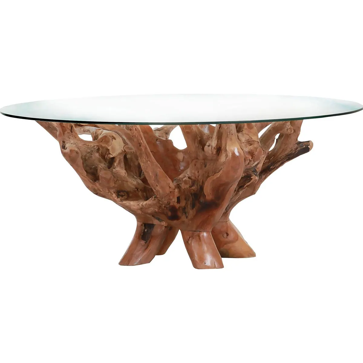 Gutmann Factory Beistelltisch Nature, elegante Ablagefläche aus Teakholz, pflegeleichte Oberfläche 2