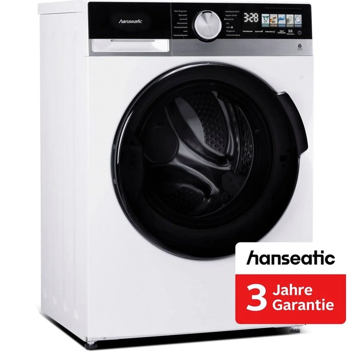 Hanseatic HWMM5814A3 Waschmaschine, 8 kg, 1400 U/min, mit Aqua Stop