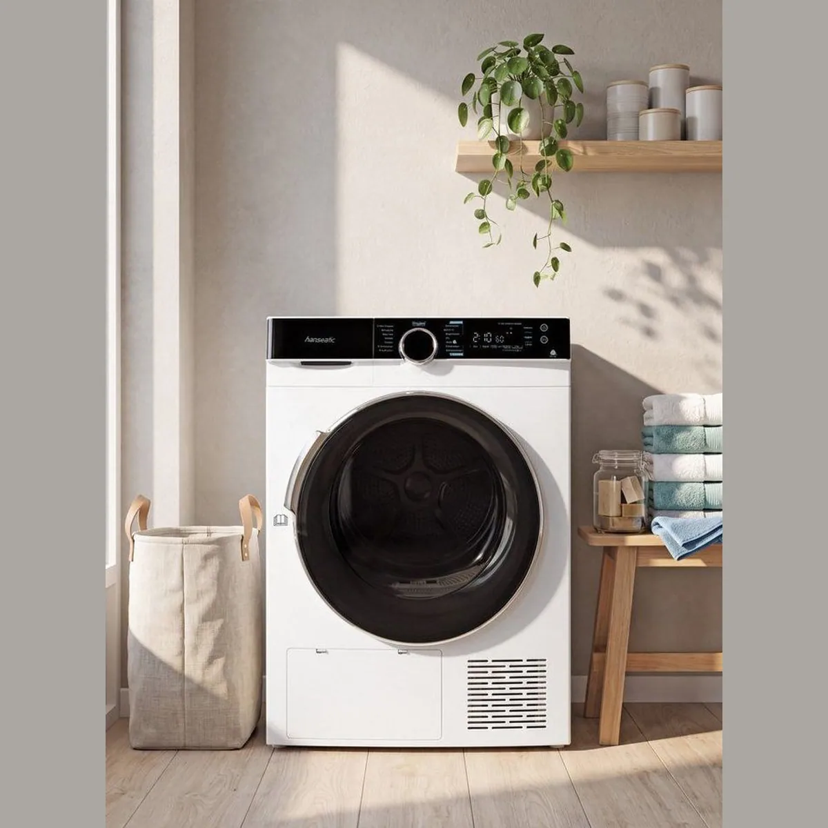 Hanseatic Wärmepumpentrockner HWTK8A3GT, Energieeffizienz C, 8 kg Fassungsvermögen, Knitterschutz 2