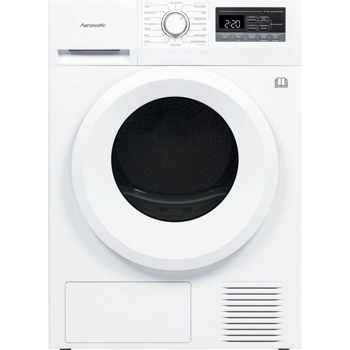 Hanseatic Wärmepumpentrockner HWT8EGT, energieeffizient, platzsparend, benutzerfreundlich 3