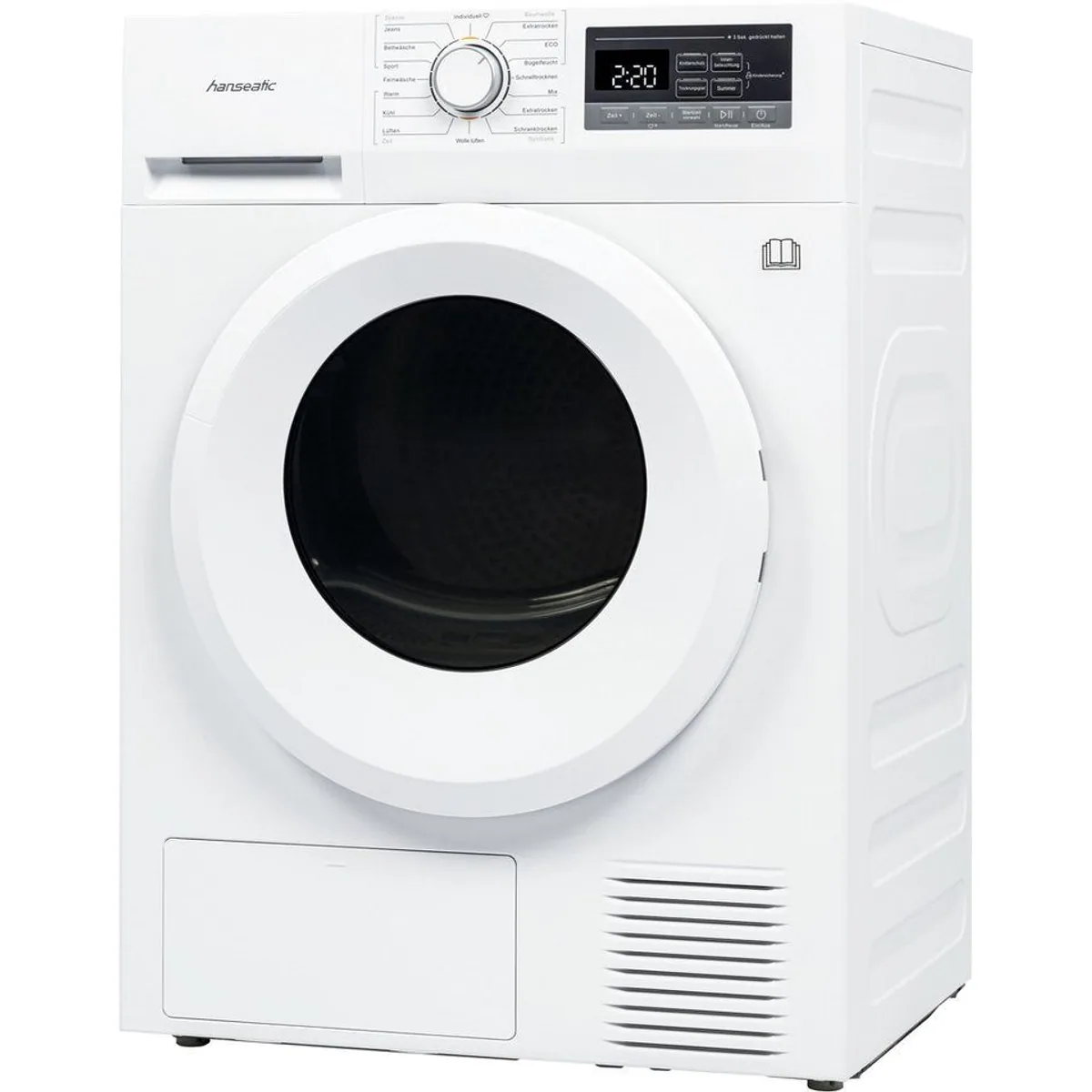 Hanseatic Wärmepumpentrockner HWT8EGT, energieeffizient, platzsparend, benutzerfreundlich 4