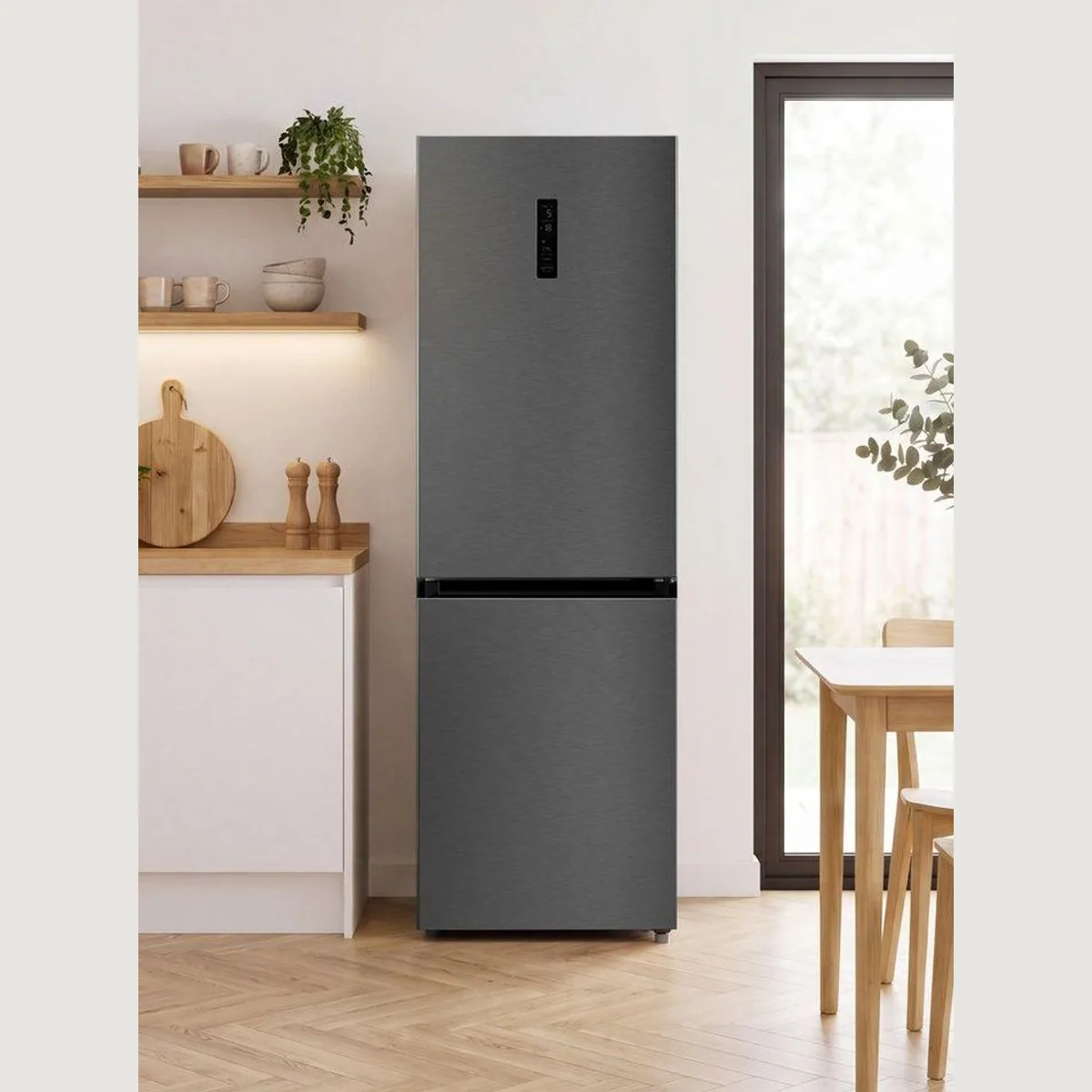 Hanseatic HKGKB18560BNFI Kühl-/Gefrierkombination, Energieeffizienz B, 185 cm hoch 2