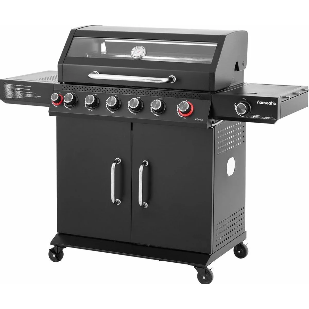Hanseatic Gasgrill Memphis Black Plus, 6+2 Brenner, 3 Jahre Garantie 2