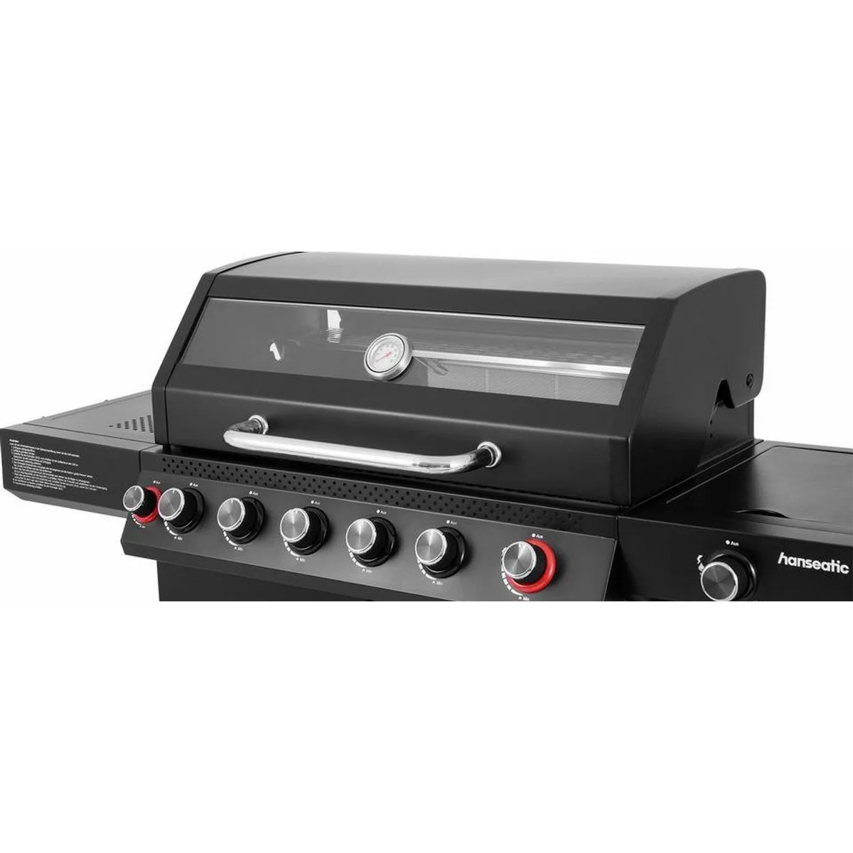Hanseatic Gasgrill Memphis Black Plus, 6+2 Brenner, 3 Jahre Garantie 3