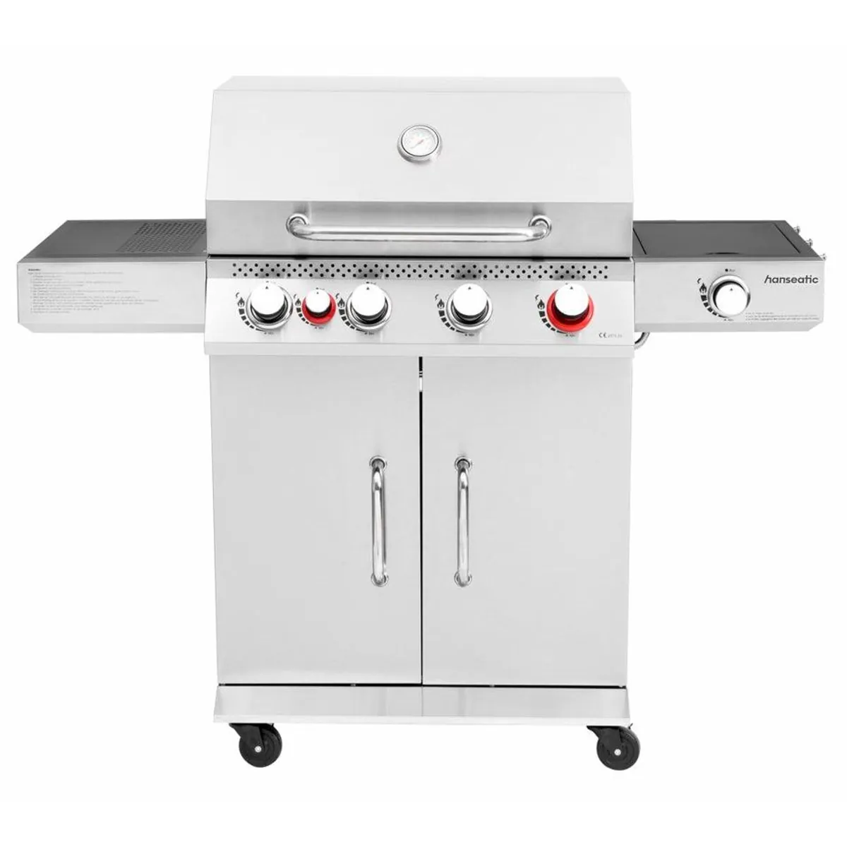 Hanseatic Gasgrill Memphis, 6 Brenner, Infrarot-Heckbrenner, Turbo- und Seitenbrenner 3