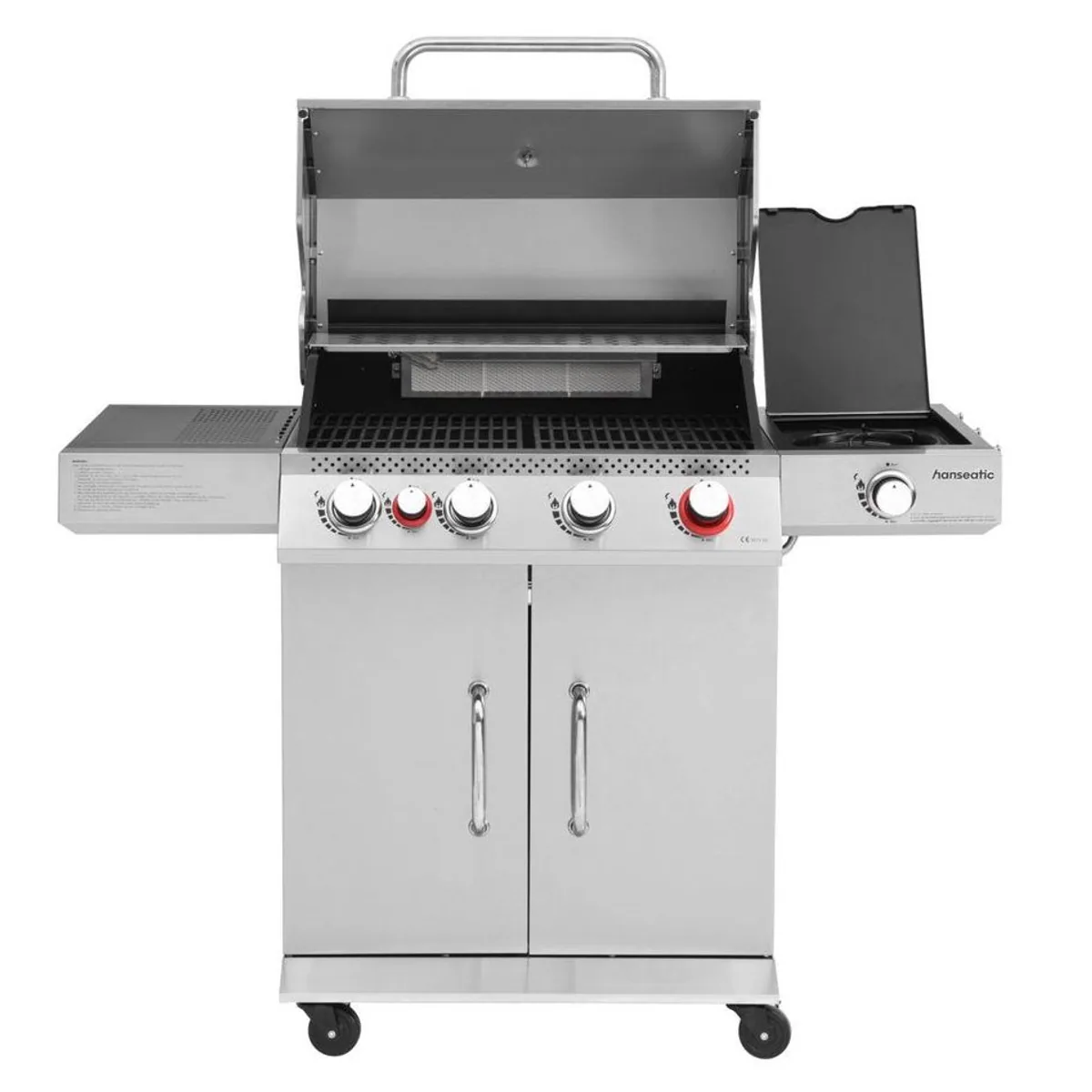 Hanseatic Gasgrill Memphis, 6 Brenner, Infrarot-Heckbrenner, Turbo- und Seitenbrenner 4