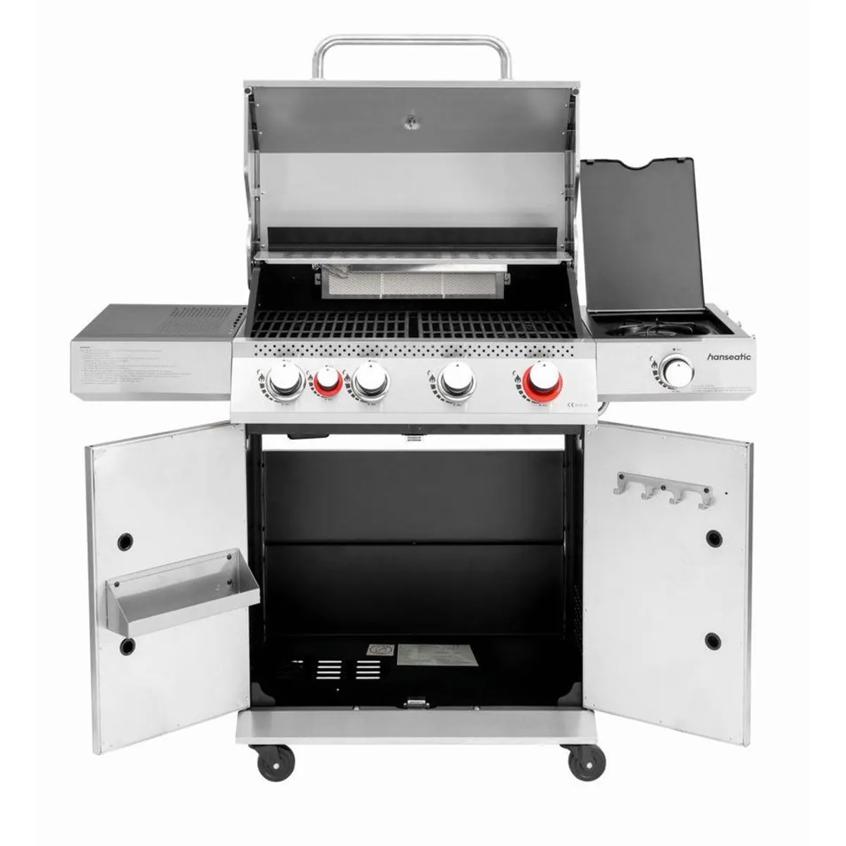 Hanseatic Gasgrill Memphis, 6 Brenner, Infrarot-Heckbrenner, Turbo- und Seitenbrenner 5
