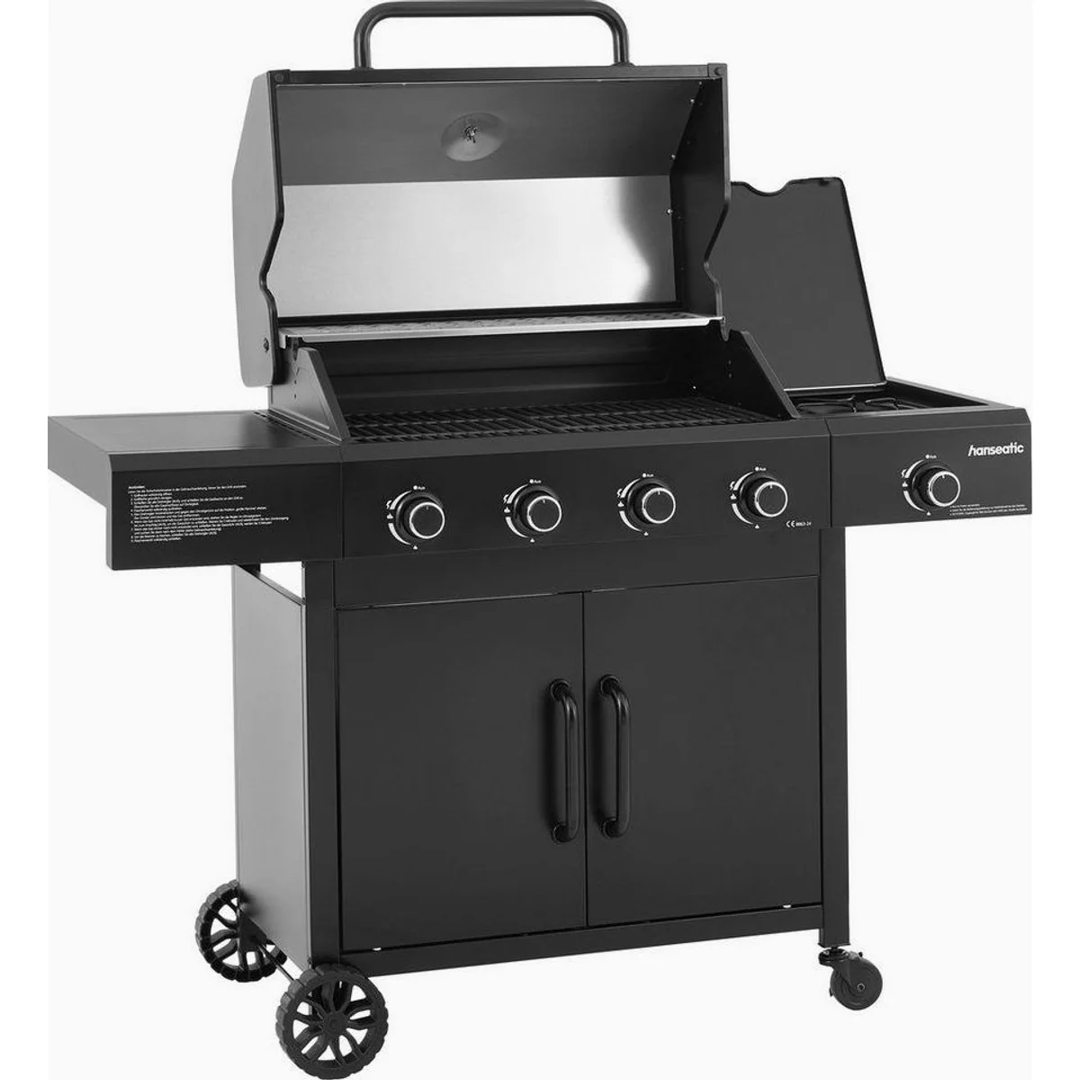 Hanseatic Rockford Black 4-Brenner Grill, leistungsstark & pflegeleicht 2