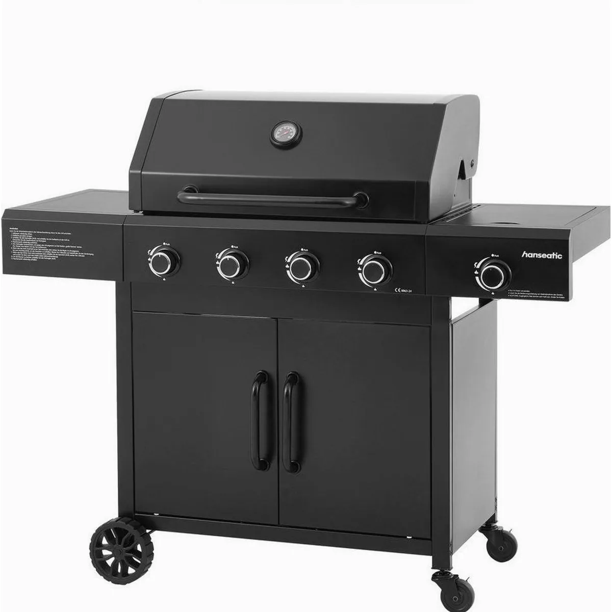 Hanseatic Rockford Black 4-Brenner Grill, leistungsstark & pflegeleicht 5