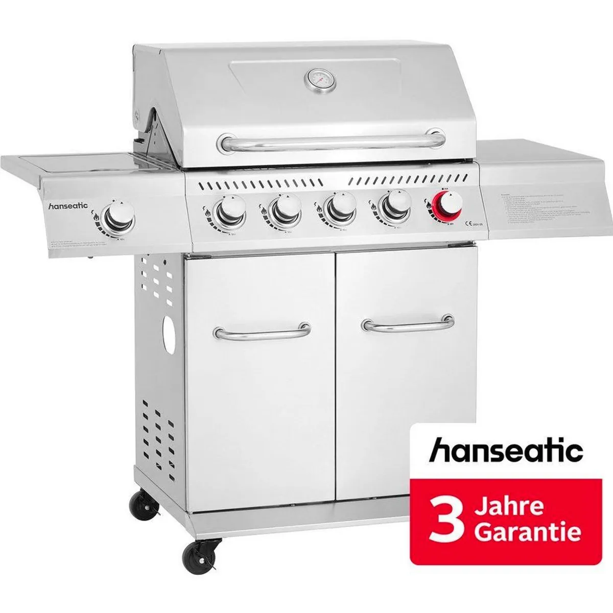Hanseatic Gasgrill Richland, 5 Brenner, 21,5 kW Gesamtleistung, 3 Jahre Garantie