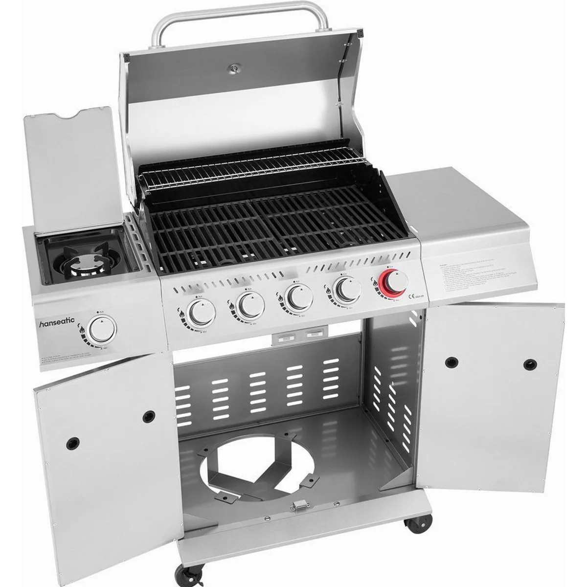 Hanseatic Gasgrill Richland, 5 Brenner, 21,5 kW Gesamtleistung, 3 Jahre Garantie 3