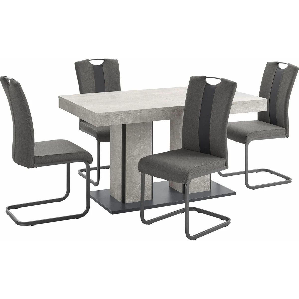 HELA Essgruppe Rose, 5-tlg. Set, eleganter Tisch und bequeme Stühle 2