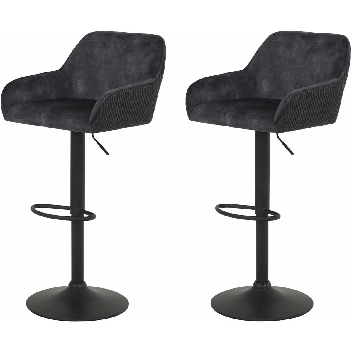 HELA Barhocker DOLLIE (Set, 2 St), 360° drehbar, manuell verstellbar, max. 120 kg