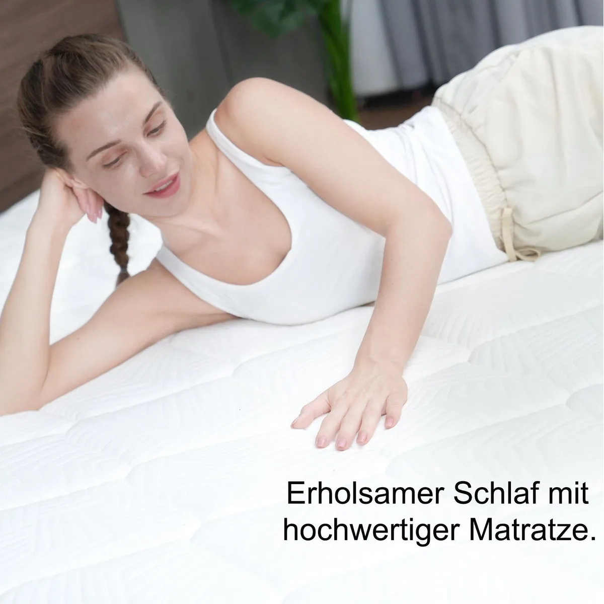HOMAVO Taschenfederkernmatratze, 7 Zonen, Wendbar H3/H4, 25 cm hoch 4
