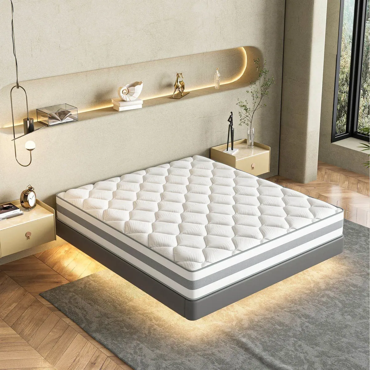 HOMAVO Taschenfederkernmatratze, 7 Zonen, Wendbar H3/H4, 25 cm hoch 5