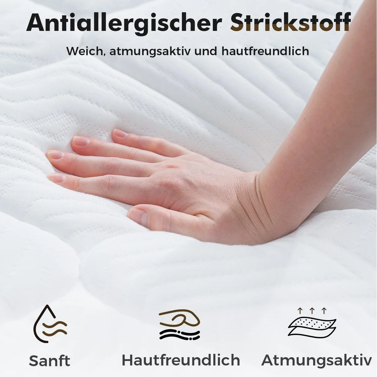 HOMAVO Taschenfederkernmatratze, 7 Zonen für optimalen Schlafkomfort 5