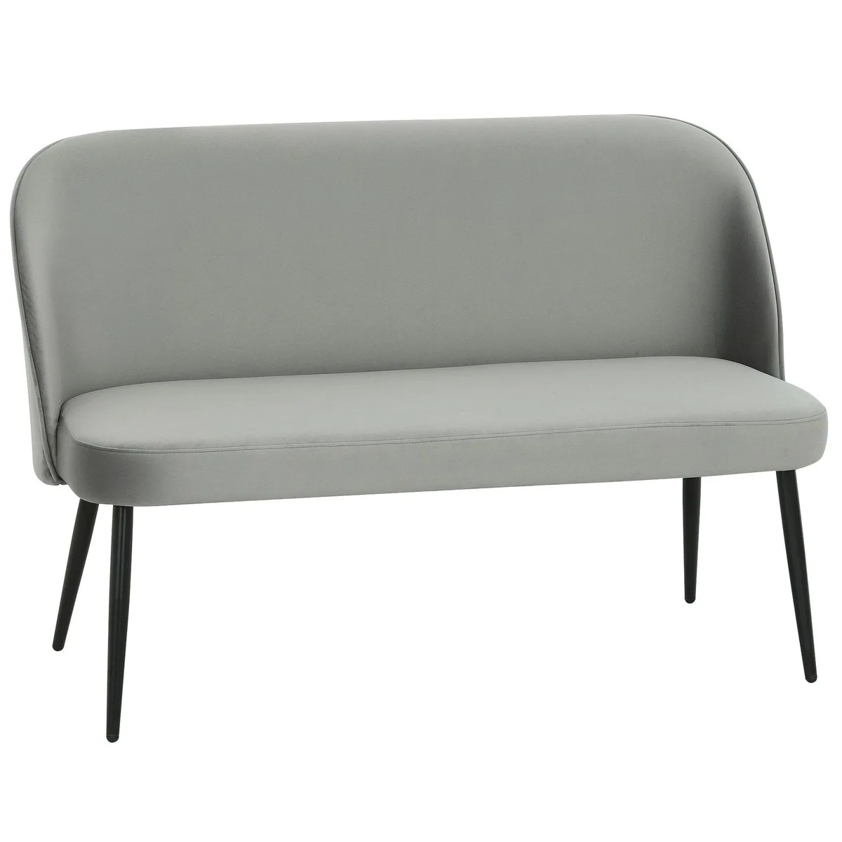 HOMCOM 2-Sitzer Sofa, elegantes Design, stabiler Komfort, samtartiger Bezug 2