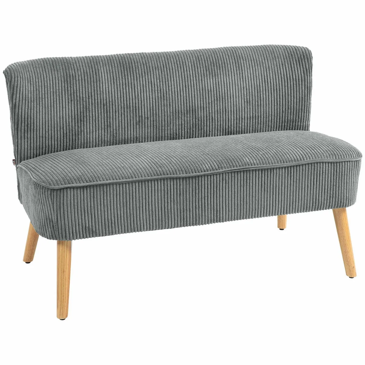 HOMCOM Zweisitzer Sofa, elegantes Design, pflegeleichte Stoffpolsterung, kompakt und bequem 2