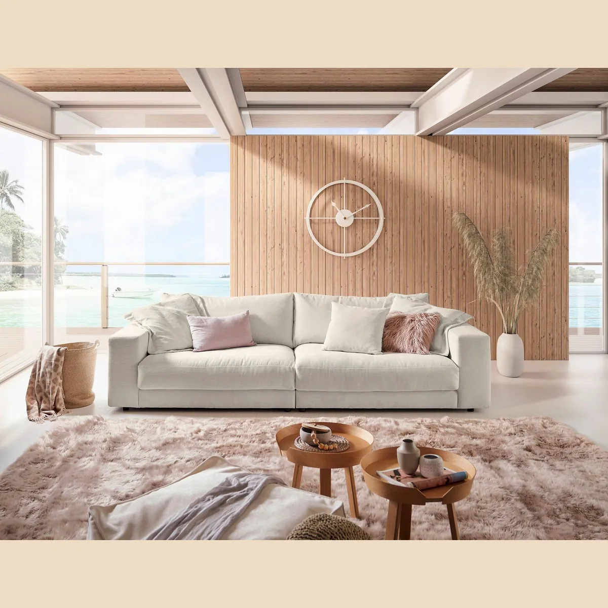 Home affaire Big-Sofa Enisa, großzügige Polsterung, stylisches Design