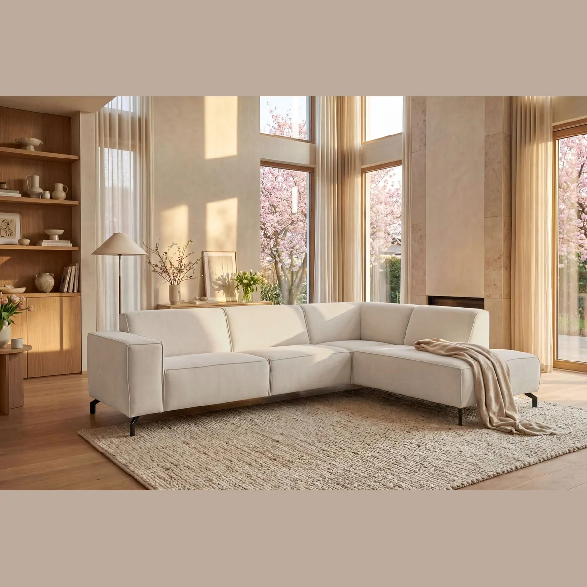 Home affaire Ecksofa LORCAN, modernes Design, hoher Sitzkomfort, flexible Platzierung