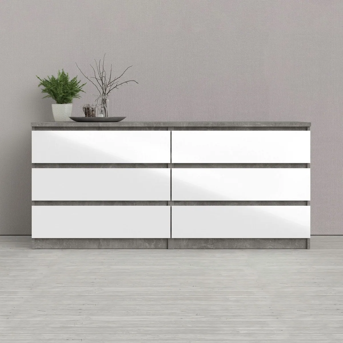 Home affaire Kommode Naia, skandinavisches Design, 6 Schubladen, 158 cm breit 4