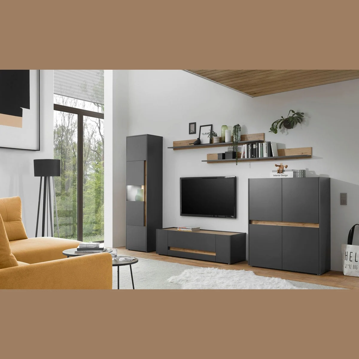 Home affaire Highboard City, moderner Stauraumschrank, zeitlos und vielseitig 5