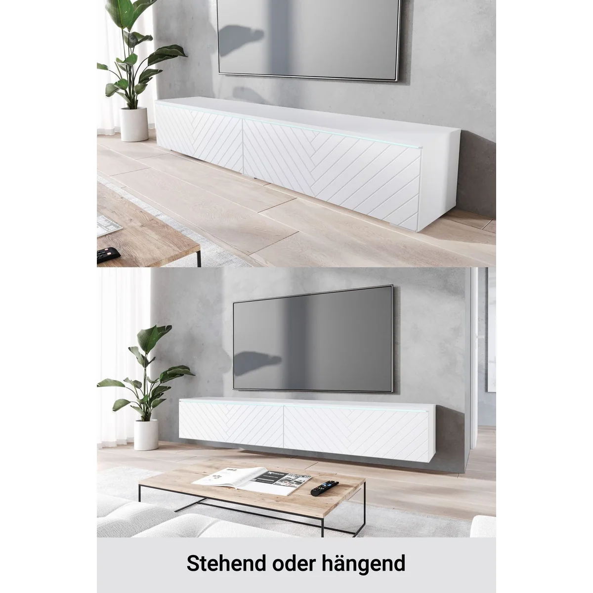 Home affaire Lowboard Vera, sanft schließende Türen, vielseitig montierbar 3