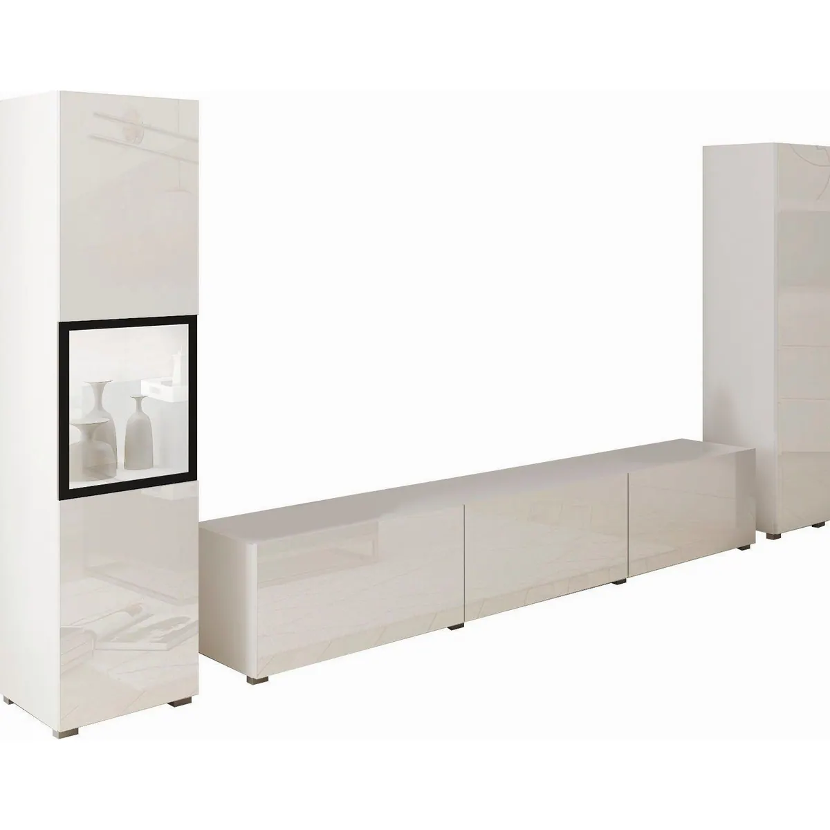 Home affaire Wohnwand Berlin III, moderne grifflose Mediawand, 3-teilig, Breite 260 cm