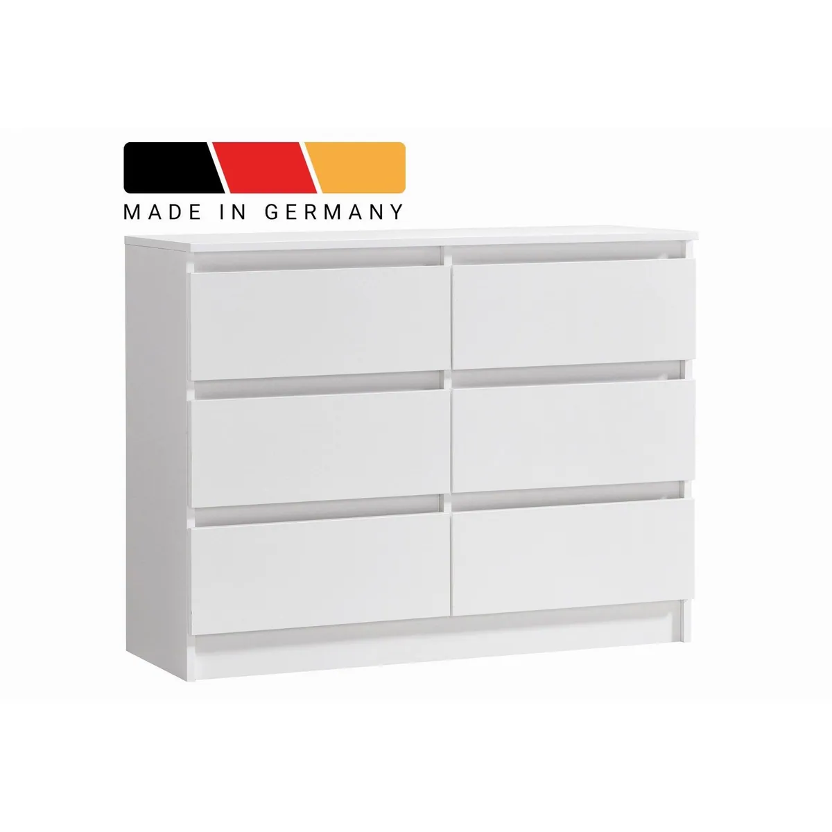 Home Collective Kommode 95 cm, 6 Schubladen, modernes Design, robuster Holzwerkstoff 2