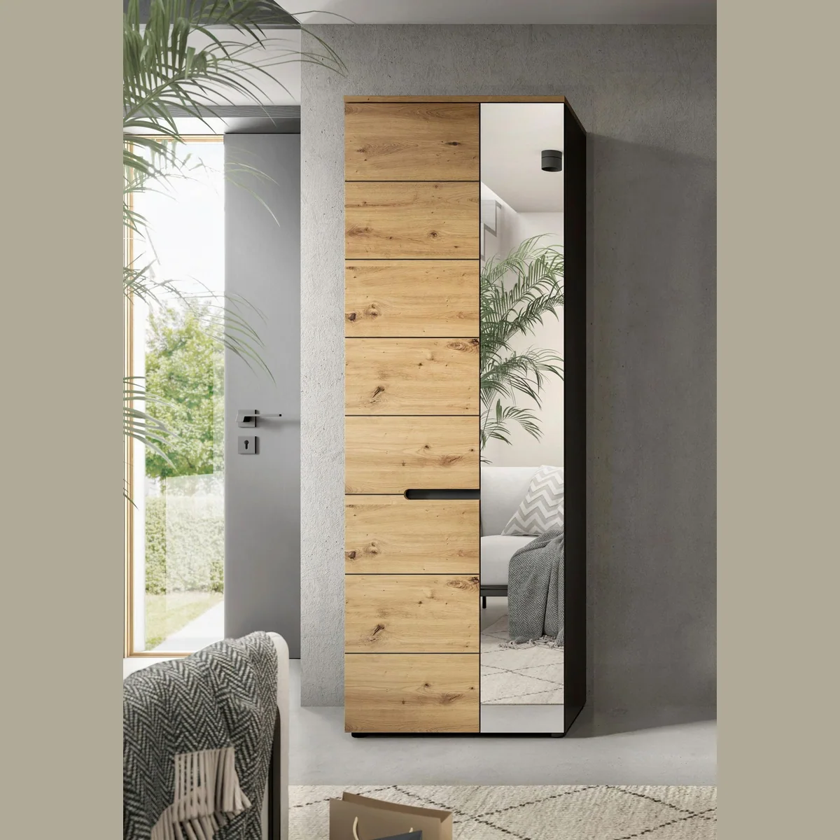 Home affaire Garderobenschrank Rehat, modernes Design, optimale Stauraumlösung, in verschiedenen Farben erhältlich 2