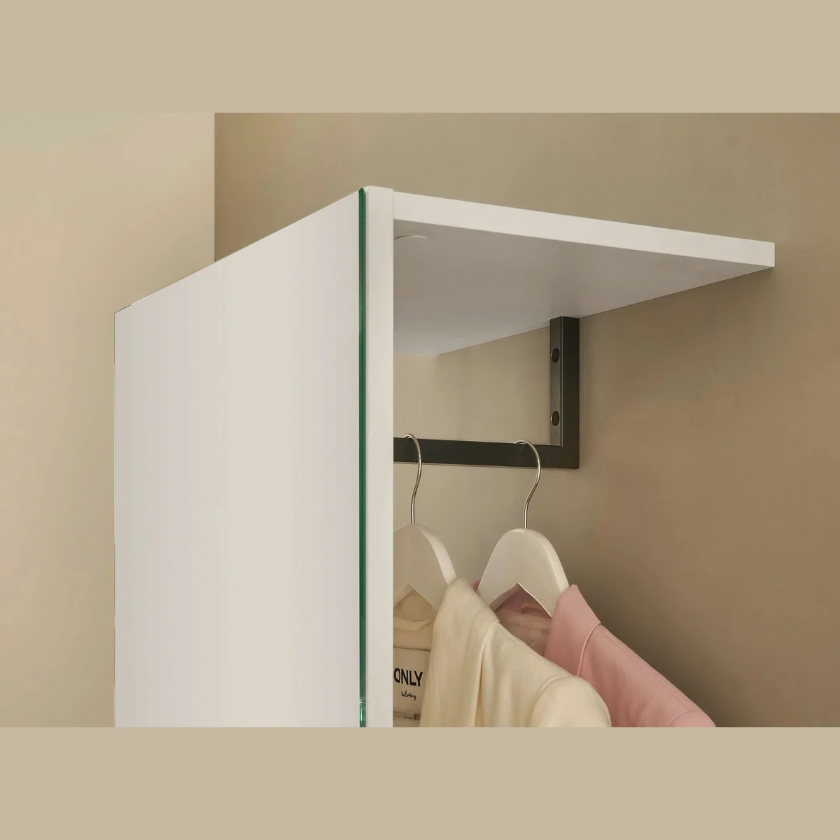 Home affaire Garderobenschrank GiRON/CiTY, moderner Schrank mit Spiegelfront, 50 cm breit 4
